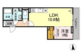 エクセリア西小岩 間取り図