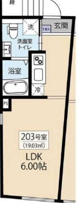 アーバンレーヴ西日暮里 間取り図