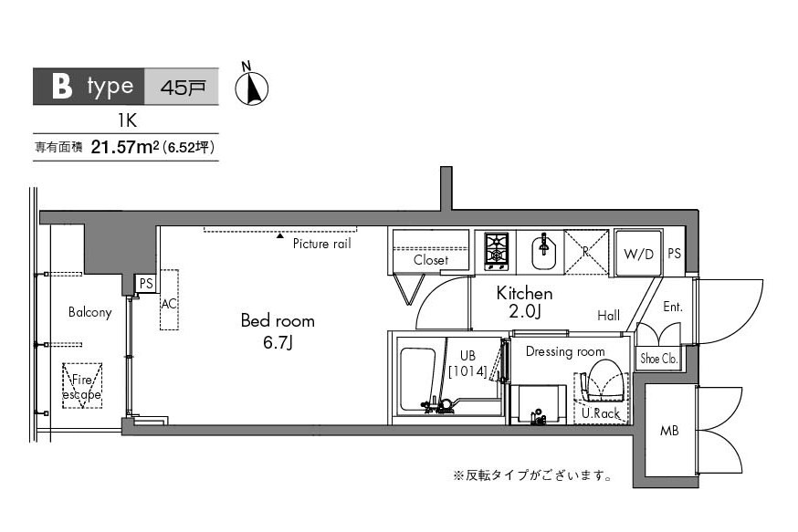 プラウドフラット隅田リバーサイド   間取り図