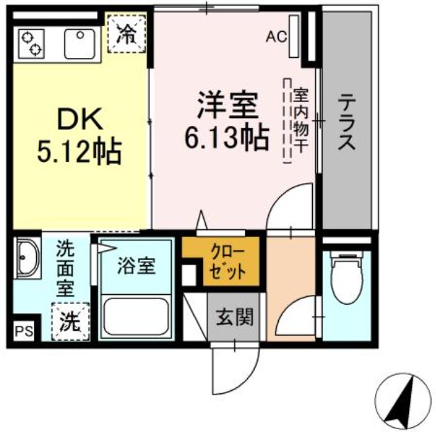アナシエ南篠崎町Ⅱ 間取り図