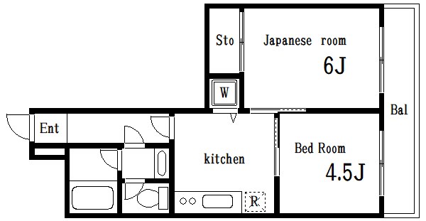 恭和コーポ平井 間取り図