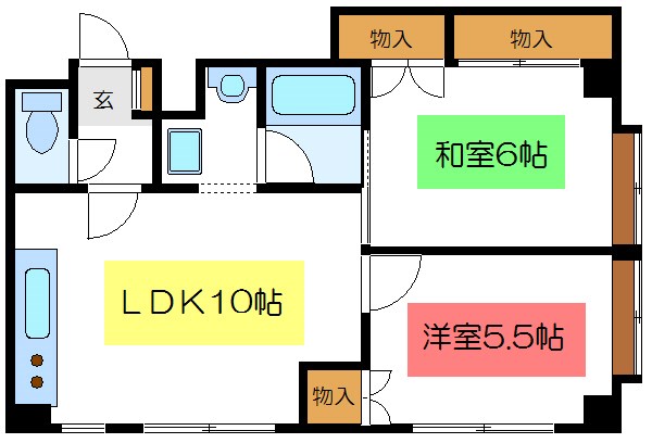 クレストハウス 間取り図