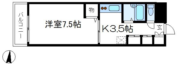 ウエストリバーハイツ  間取り