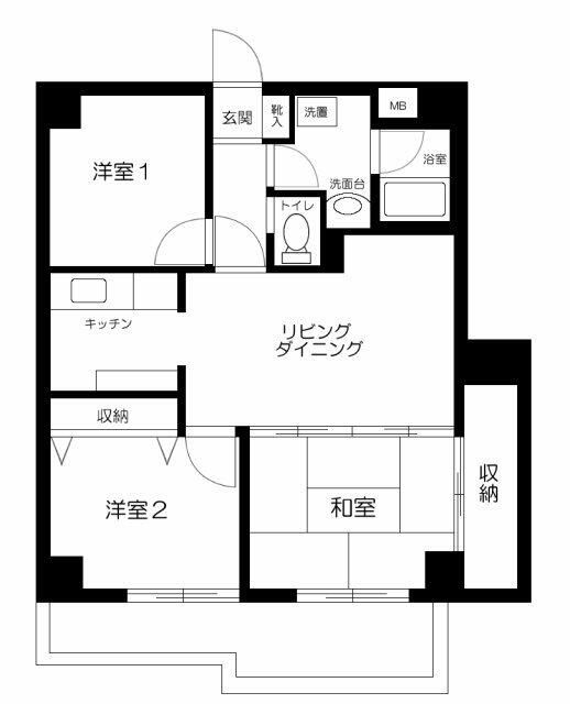 ベルサイオンⅡ 間取り図
