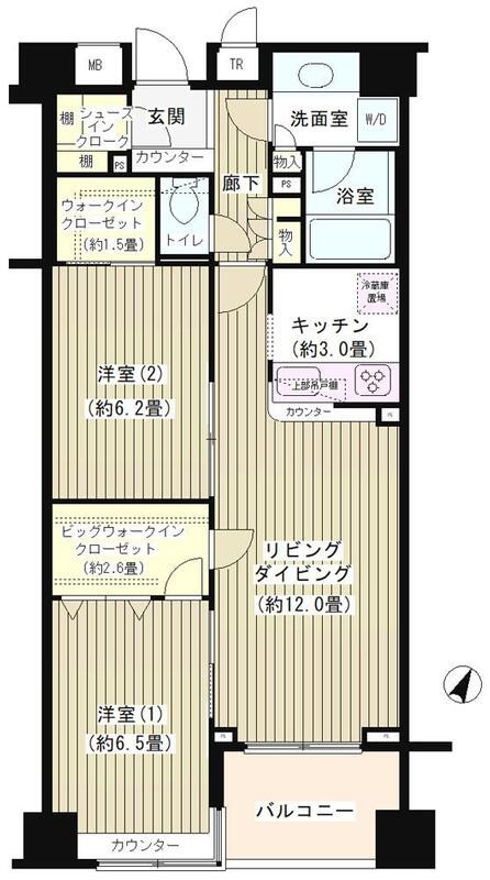 ＫＤＸレジデンス日本橋水天宮 間取り