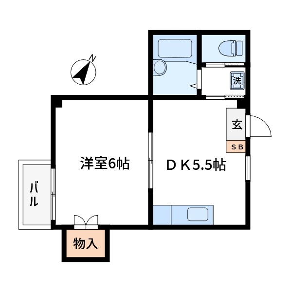 サンヴェール・マミ 間取り図