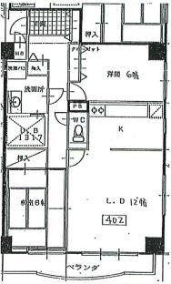 ゴールデンリバーマンション 間取り図