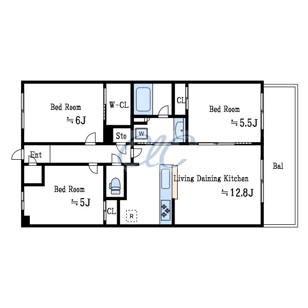 N-stage船堀 間取り図