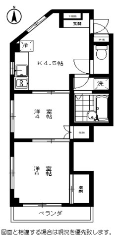 コーポエーリエル 間取り図