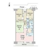 ツインシティ1番館エトランズ東砂 間取り図