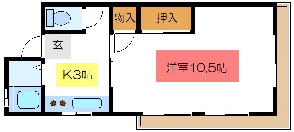 マンション錦 間取り図