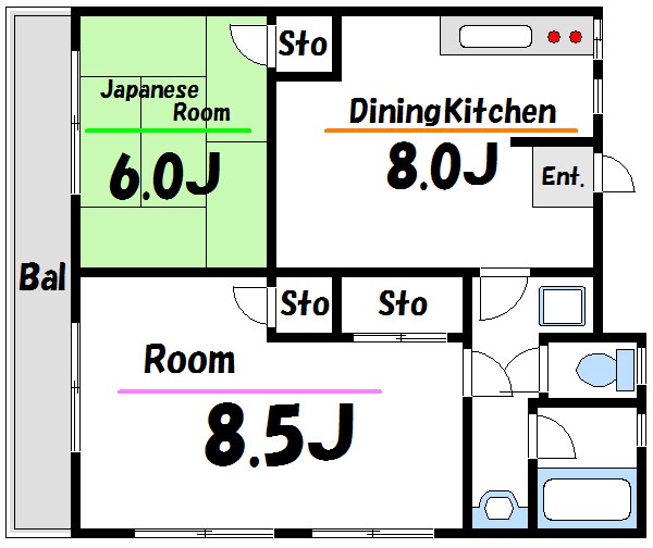 コーポ吉田 間取り図