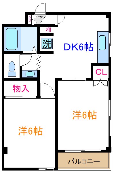 ハイクレスト海老原No3 間取り図