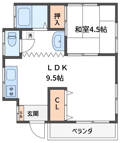 植野コーポ 間取り