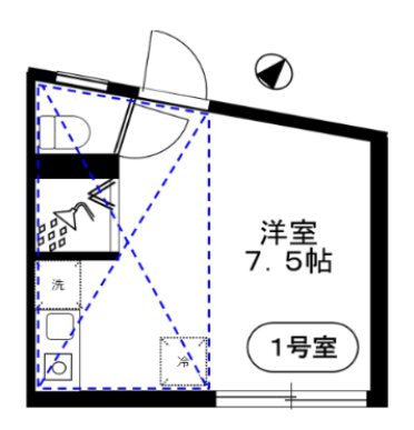 ＩＬ　ＲＯＳＳＯ町屋（イルロッソ） 間取り