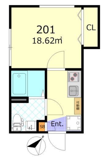ルーエ南小岩 間取り図