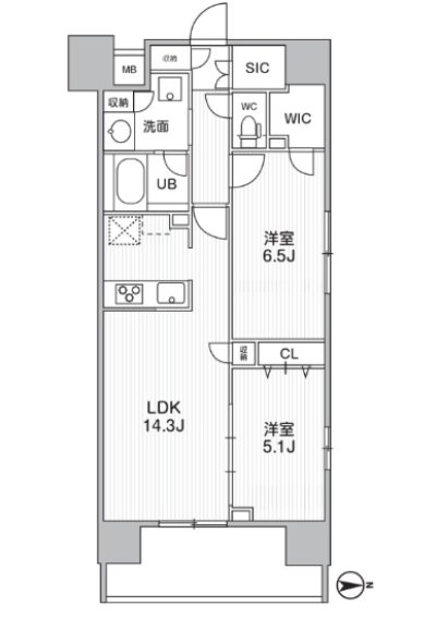 THEパームス熊野前 間取り