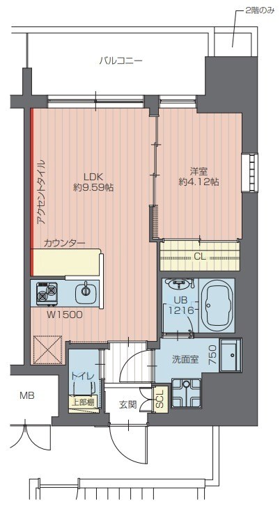 プレジオ亀有 間取り図