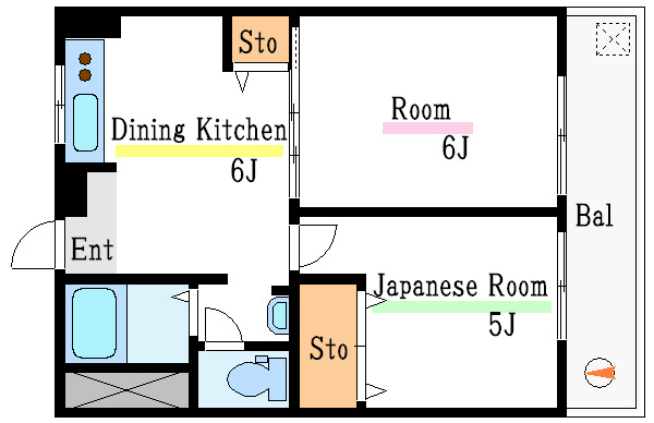 フローラ小松川 間取り図