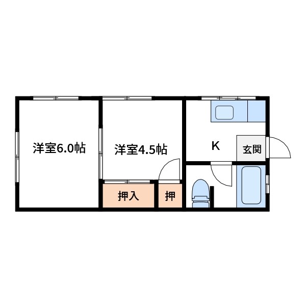 新井マンション 間取り図