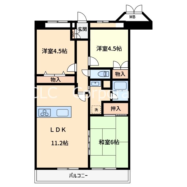 ソレアード葛西 間取り図
