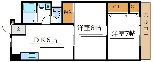亀有コーポ 307号室 間取り