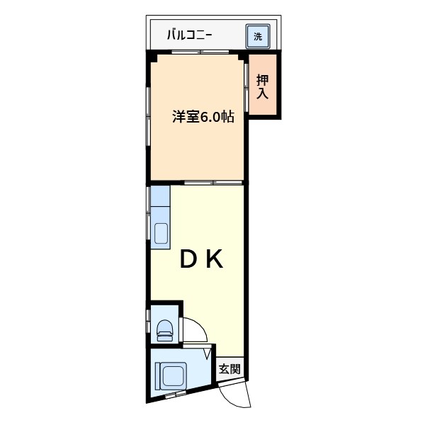コーポ八千代 305号室 間取り