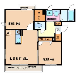 SUN　ROCK　A棟 間取り
