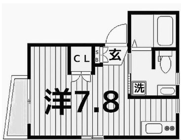 プライムコート 402号室 間取り