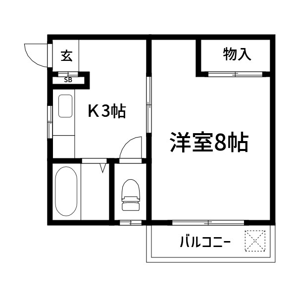 カーサコモダ 間取り図