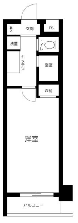 スカイコート銀座東第2  間取り図