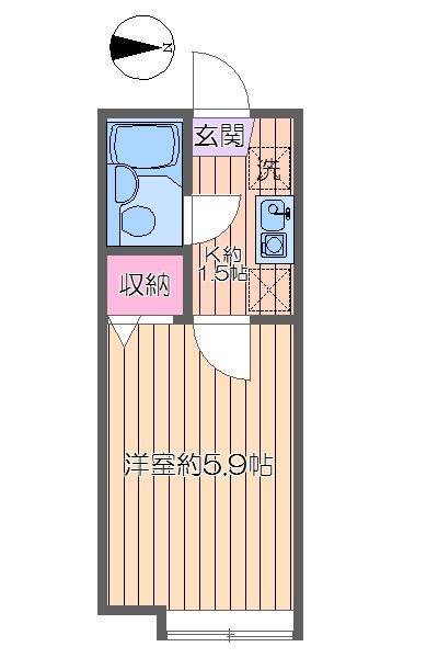 オーネスト六町Ⅰ 間取り