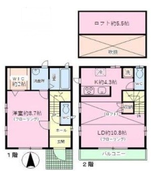 シャルマン篠崎 間取り図