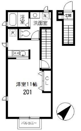 エスポワールＢ棟 間取り図