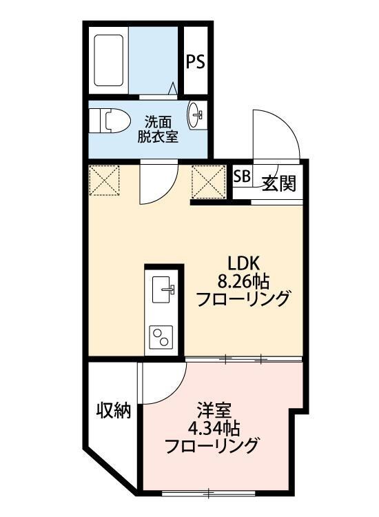 Libo北千住  102号室 間取り