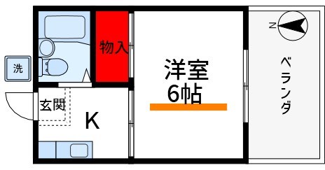 シティハイムウメジマ 間取り図