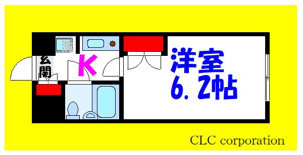 ウラヤスプラザ 412号室 間取り