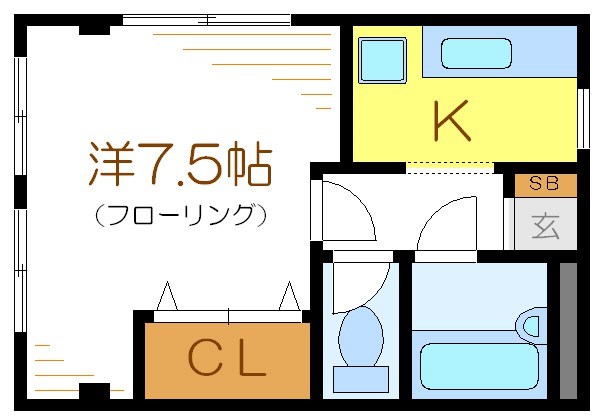 サンライトマンション 203号室 間取り