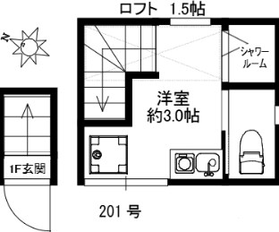 サークルハウス大島参番館 間取り