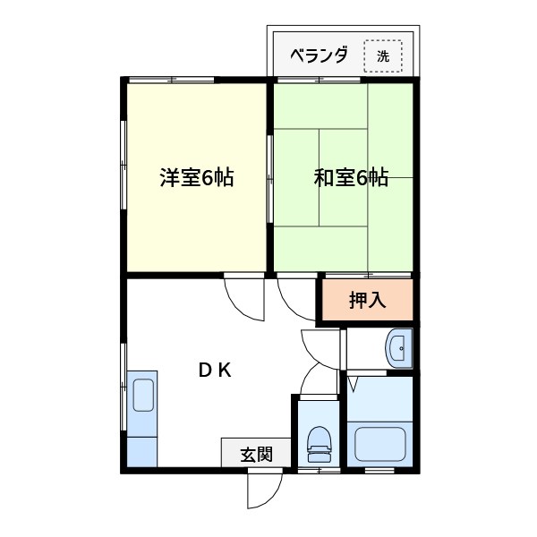 コーポ宇田川 間取り
