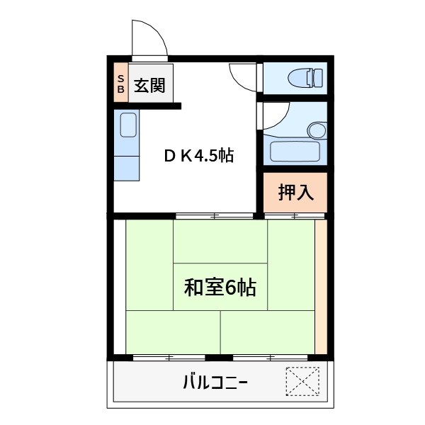 神部コーポ 間取り