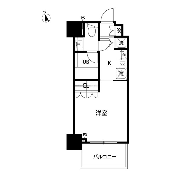セントラル銀座 403号室 間取り