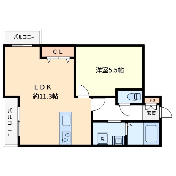 Soleil　Ⅷ 301号室 間取り