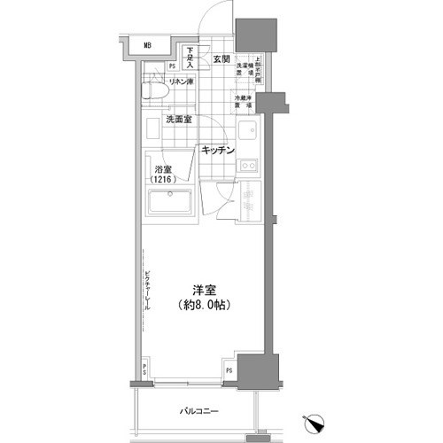 パークハビオ人形町 間取り