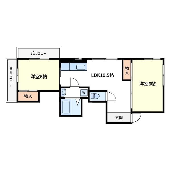 U.B.リバーレジデンス 間取り図