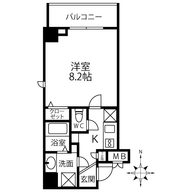 パークフロント常盤  間取り
