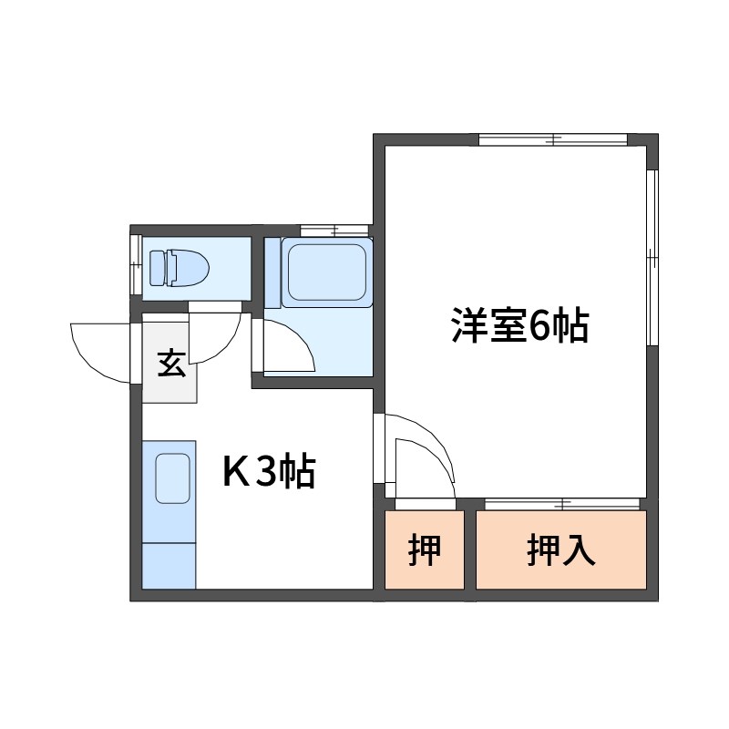 さつき荘 間取り図