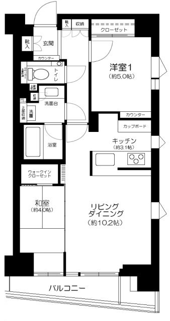 クレヴィア日本橋 間取り