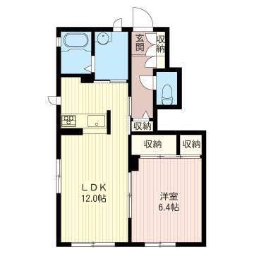ファミーユ 101号室 間取り