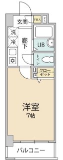 クオーレプロバンス南行徳Ⅱ 702号室 間取り